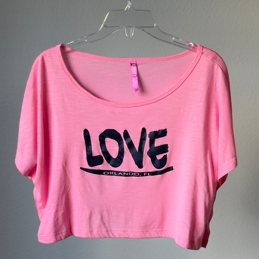 Pink Love Graphic Women's Top, one size
